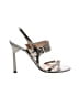 Emporio Armani Metallic Silver Brown Sandals Size EU 38 - photo 1