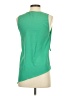 H&M 100% Polyester Green Sleeveless Blouse Size 4 - photo 2