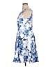 Jessica Howard 100% Polyester Floral Blue Cocktail Dress Size 14 - photo 5