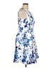 Jessica Howard 100% Polyester Floral Blue Cocktail Dress Size 14 - photo 4