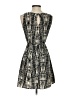 Indulge 100% Polyester Graphic Gray Casual Dress Size S - photo 2