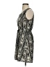 Indulge 100% Polyester Graphic Gray Casual Dress Size S - photo 5