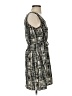 Indulge 100% Polyester Graphic Gray Casual Dress Size S - photo 4