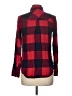 Buttons Plaid Red Long Sleeve Button-Down Shirt Size M - photo 2