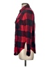 Buttons Plaid Red Long Sleeve Button-Down Shirt Size M - photo 5