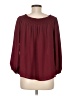 Timing 100% Polyester Burgundy 3/4 Sleeve Blouse Size M - photo 2
