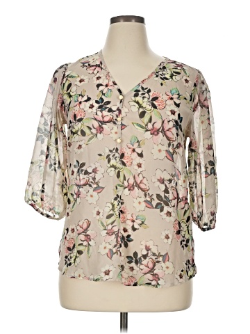 Living Doll 3/4 Sleeve Blouse (view 1)