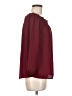 Timing 100% Polyester Burgundy 3/4 Sleeve Blouse Size M - photo 4