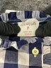 Crewcuts 100% Cotton Checkered-gingham Blue Long Sleeve Blouse Size 4 - 5 - photo 3