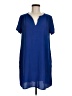 Lush Solid Blue Casual Dress Size M - photo 1