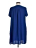 Lush Solid Blue Casual Dress Size M - photo 2