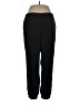 Ellen Tracy Solid Black Track Pants Size L - photo 1