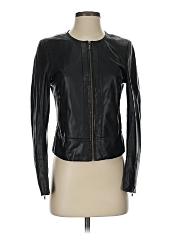 Ecru Leather Jacket (view 1)