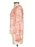 Aqua 100% Polyester Orange Long Sleeve Blouse Size XS - photo 5
