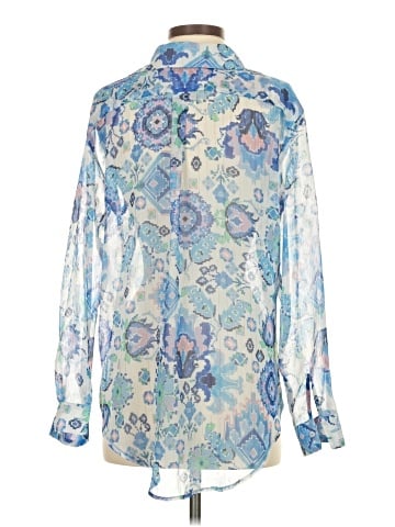 Lavender Brown 3/4 Sleeve Blouse (view 2)