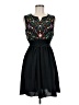 Shein 100% Polyester Hearts Black Cocktail Dress Size 6 - photo 1