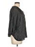Faded Glory 100% Polyester Polka Dots Black 3/4 Sleeve Blouse Size L - photo 4