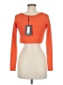 PrettyLittleThing Orange 3/4 Sleeve T-Shirt Size 6 - photo 2