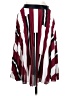 Express 100% Polyester Stripes Burgundy Casual Skirt Size XS - photo 2