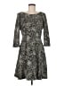 Just... Taylor Animal Print Gray Black Cocktail Dress Size 6 - photo 1