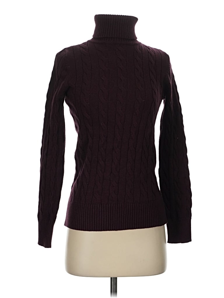 Pre-owned St. John's Bay Turtleneck Sweater In Burgundy