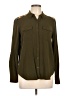 Forever 21 100% Rayon Green Long Sleeve Blouse Size L - photo 1
