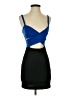 Forever 21 Color Block Blue Cocktail Dress Size S - photo 1