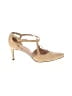 Stuart Weitzman Gold Ivory Heels Size 8 1/2 - photo 1