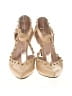 Stuart Weitzman Gold Ivory Heels Size 8 1/2 - photo 2