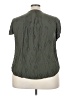 Torrid 100% Rayon Green Short Sleeve Blouse Size 3X Plus (3) - photo 2