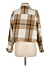 For The Republic 100% Polyester Plaid Brown Jacket Size M - photo 2
