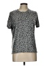 Zoe+Liv Animal Print Gray Short Sleeve T-Shirt Size L - photo 1