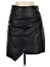 MNG 100% Polyester Black Faux Leather Skirt Size XS - photo 1