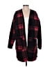 DKNY Plaid Red Cardigan Size S - photo 1