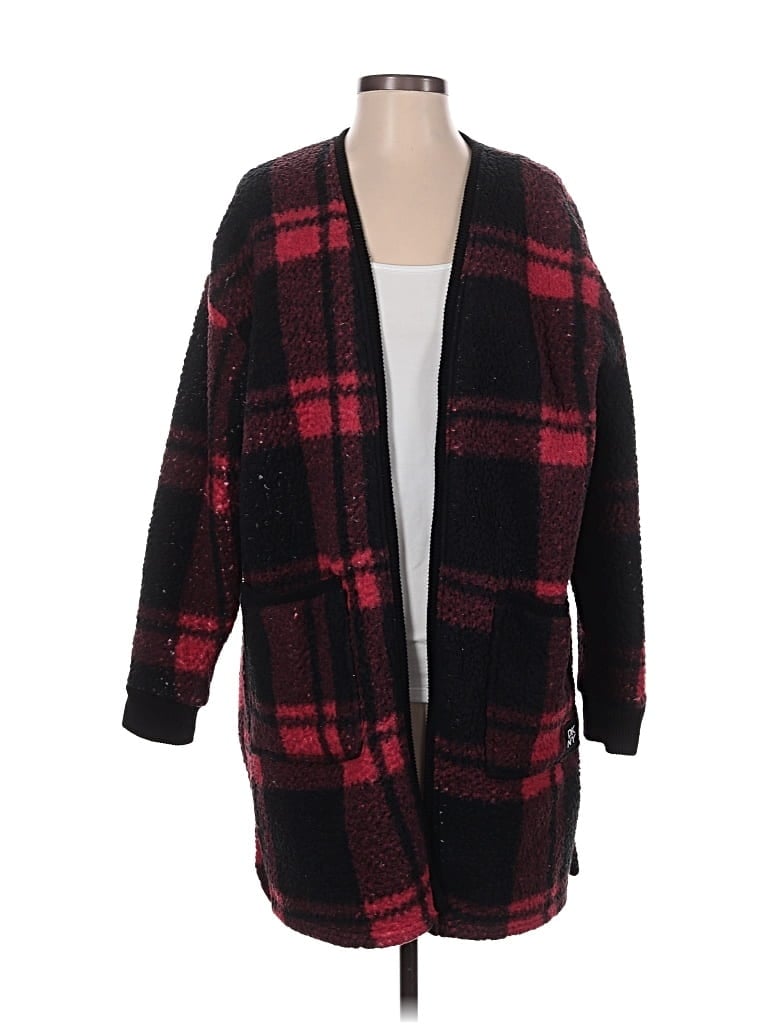 Pre-owned Dkny Cardigan Sweater In Red