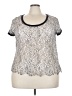 Torrid Silver Short Sleeve Top Size 3X Plus (3) - photo 1