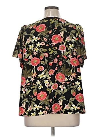 LC Lauren Conrad Short Sleeve Blouse (view 2)