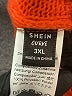 Shein Curve 100% Polyester Orange Pullover Sweater Size 3X - photo 7