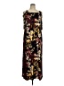 Roaman's Floral Brown Casual Dress Size 14 - 16 - photo 1