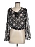 Love, Fire 100% Polyester Black 3/4 Sleeve Blouse Size M - photo 1