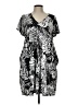 Assorted Brands Graphic Black Casual Dress Size L - photo 1