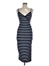 Shein Stripes Blue Casual Dress Size 4 - photo 1
