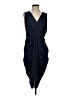 ASOS 100% Polyester Solid Blue Cocktail Dress Size 2 - photo 1