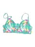 No Boundaries Tropical Green Swimsuit Top Size L - photo 1