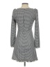 Shein 100% Polyester Houndstooth Black Cocktail Dress Size 2 - photo 2