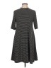 Apt. 9 Stripes Gray Casual Dress Size L - photo 1