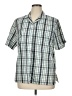 Alfred Dunner Plaid Green Short Sleeve Blouse Size 14 - photo 1