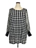 Alfani Houndstooth Silver 3/4 Sleeve T-Shirt Size 2X - photo 1