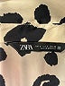 Zara Animal Print Ivory Long Sleeve Blouse Size S - photo 7