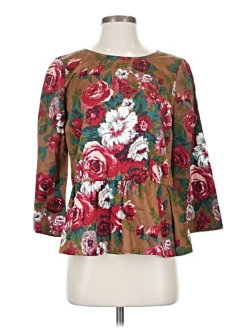 Brooks Brothers Red Fleece 3/4 Sleeve Blouse (view 1)